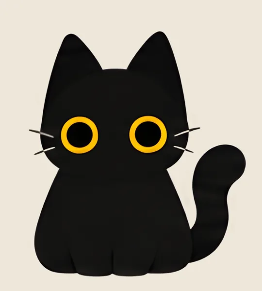 Purr, a black cat
